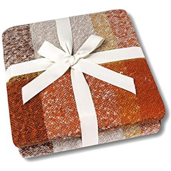 Super Soft Vintage Fluffy Plaid Throw Blanket-100% Acrylic Cashmere-Like - Picture 1 of 8